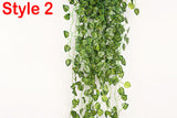 4pcs Artificial Ivy Vine Hanging Leaf Garland Plants Home Decoration Artificial Plants