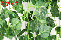 4pcs Artificial Ivy Vine Hanging Leaf Garland Plants Home Decoration Artificial Plants