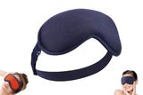 USB Heated Eye Mask with 3-Temp Settings & 6 Massage Modes Relief