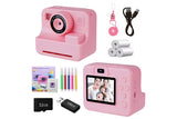Kids Instant Print Digital Camera 1080P Selfie Video Camera with 32G TF Card