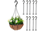 10Pcs Flower Pot Hook Hanging Basket with 3 Prong Hanger