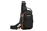 Anti-theft Chest Shoulder Crossbody Sling Bag with USB Port