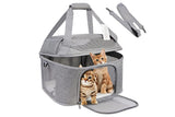 Breathable Pet Carrier Shoulder Bag Foldable Pet Travel Bag for Cats
