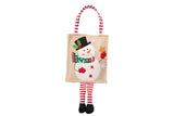Creative Burlap Christmas-Themed Tote Bag