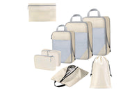8 Set Compression Packing Cubes For Travel Essentials
