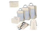 8 Set Compression Packing Cubes For Travel Essentials