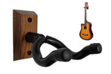 Guitar Wall Mount Walnut Wood Hanger Stand for Acoustic Electric Guitar Banjo Bass