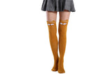 Lady Thigh High Stockings Cat Design Long Socks