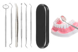 6Pcs Professional Dental Tool Kit  Stainless Steel Oral Care Set