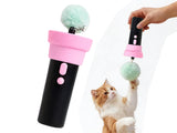 Automatic Retractable Cat Teaser Wand with Plush Ball Cat Toy