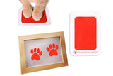 Pet Paw Footprint Secure Wipe Ink Photo Frame Kit