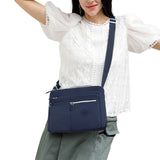 Multi-Pocket Splash-Proof Nylon Crossbody Shoulder Bag
