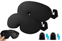 3D Contoured Blackout Adjustable Sleep Eye Mask