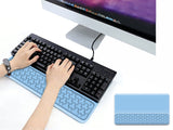 Ergonomic Keyboard Wrist Rest Pad Integrated Wrist Support for Gaming and Office