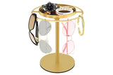 Iron Sunglasses Organizer Storage Holder Stand with Tray for Desk