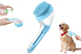 2-in-1 Dog Bath Brush With Built in Shampoo Dispenser