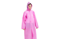 EVA Reusable Raincoat Unisex Non-Disposable Raincoat Waterproof Hooded Poncho