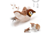 Flappy Chase  Cat Toy  Indoor Interactive Touch Activated Plush Bird  Kitten Toy