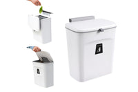 Kitchen Trash Can Wall-Mounted with Sliding Lid Seamless Sticker