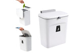 Kitchen Trash Can Wall-Mounted with Sliding Lid Seamless Sticker