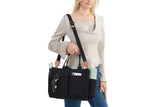 Women's Large Canvas Crossbody Tote Handbag