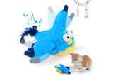 Flappy Chase  Cat Toy  Indoor Interactive Touch Activated Plush Bird  Kitten Toy