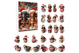 Christmas Countdown Advent Calendar Dog Hanging Ornament