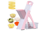 Multifunctional Vegetable Chopper Slicer Dicer Set with Container for Slicing Shredding Dicing