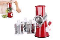 Kitchen Vegetable Food Manual Rotary Drum Grater Chopper Slicer Fruit Cutter