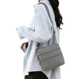 Three-Pocket Splash-Proof Nylon Crossbody Bag