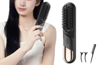 Portable Cordless Hair Straightener Brush