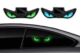 Solar Powered Devil Eyes Car Dynamic Light Car Decal Car Window Interior Decoration