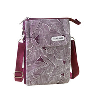 Canvas Crossbody Cell Phone Bag