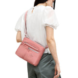 Multi-Pocket Splash-Proof Nylon Crossbody Shoulder Bag