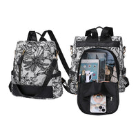 3-in-1 Printed Anti-theft Backpack Multifunctional Large Capacity Travel Bag