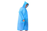 EVA Reusable Raincoat Unisex Non-Disposable Raincoat Waterproof Hooded Poncho