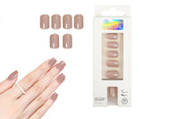 24Pcs Reusable Solid Color Fake Nails Press On Manicure