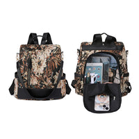 3-in-1 Printed Anti-theft Backpack Multifunctional Large Capacity Travel Bag