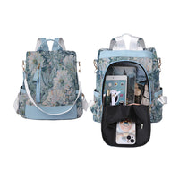 3-in-1 Printed Anti-theft Backpack Multifunctional Large Capacity Travel Bag