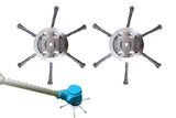 2Pcs Steel Wire Grass Trimmer Replacement Heads for Brush Cutter