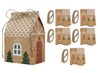 50Pcs Christmas Party Gift DIY Boxes Festive Gift Wrapping Boxes
