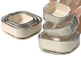 3pcs Reversible Double Layer Colander 2-in-1 Vegetable Washing Basket Food Cover Kitchen Strainer