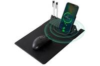 3-in-1 Wireless Mouse Pad – Fast Charging Foldable PU Desk Mat!