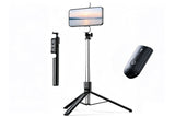 1.7m Extendable Selfie Stick Tripod with Bluetooth Remote and 2 LED Fill Lights