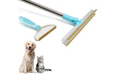 Reusable Pet Hair Remover Carpet Scraper Adjustable Long Handle Carpet Rake