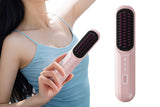 Portable Cordless Hair Straightener Brush