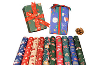 10Pcs Christmas Wrapping Paper Christmas Present Wrap