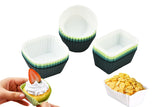24 Pack Silicone Cupcake Baking Cups Mixed Colors & 3 Shapes