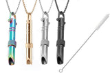 Breathing Anxiety Relief Necklace with Cleaning Brush