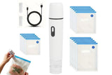 Compact Vacuum Sealer for Food Storage with 15 Reusable Vacuum Bags
